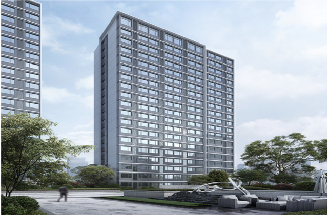 杭州市首座近零能耗住宅建筑临安OG视讯宸锦学府主体结顶